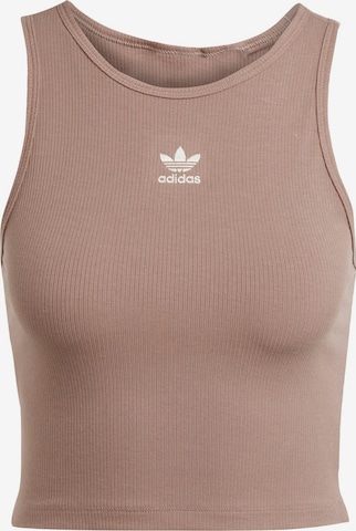 Top 'Essentials' di ADIDAS ORIGINALS in marrone: frontale