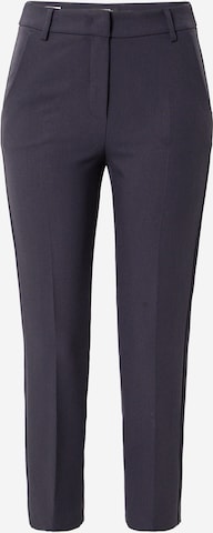Weekend Max Mara Regular Trousers with creases 'RANA' in Blue: front