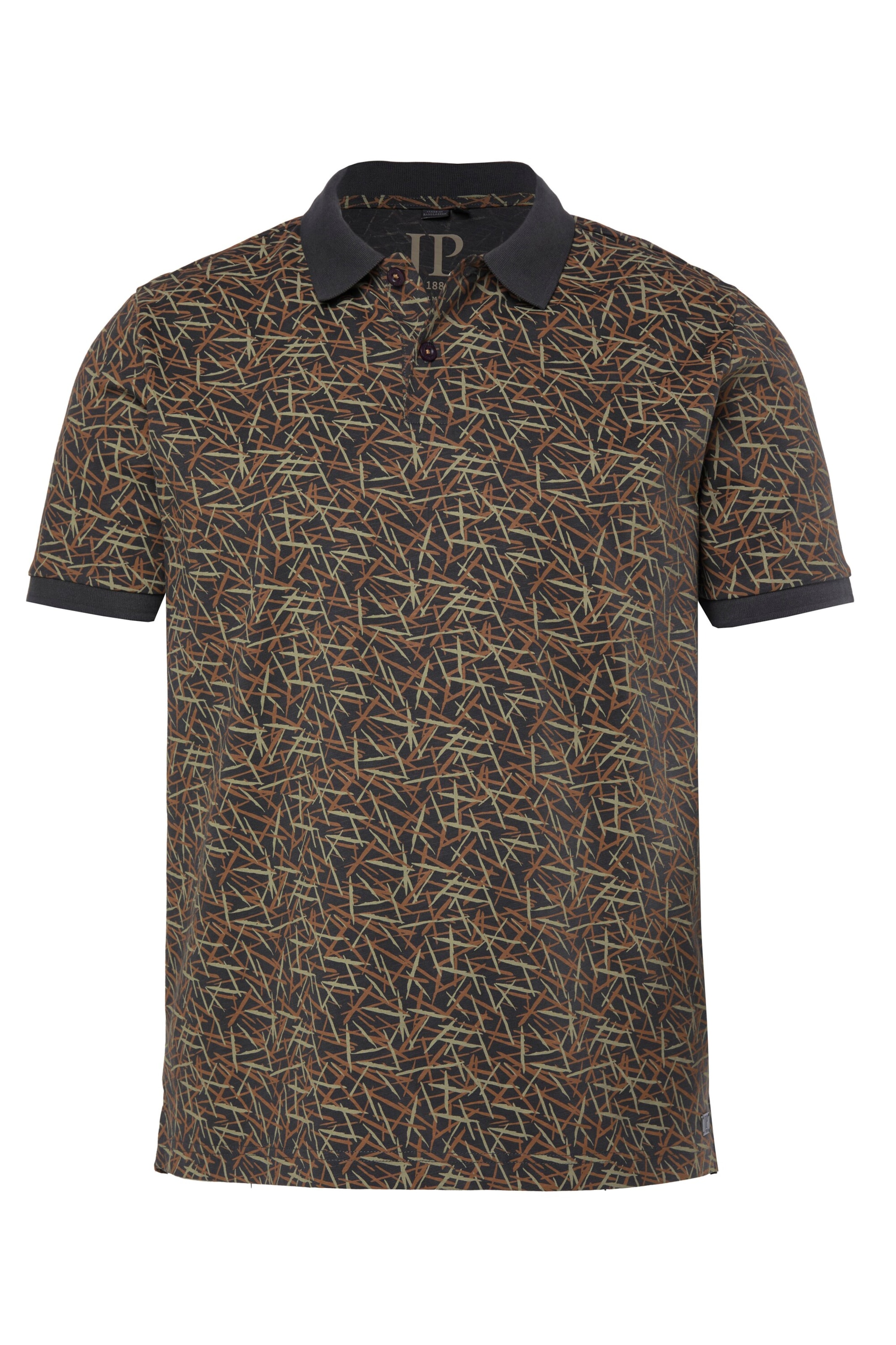 JP1880 Poloshirt in Mischfarben: Vorderseite