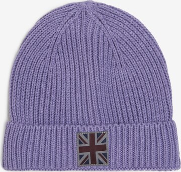 Finshley & Harding London Beanie in Purple: front