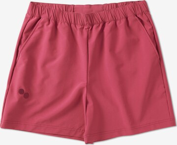 Pantaloni sportivi di pinqponq in rosa: frontale