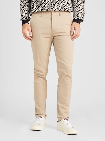 TOMMY HILFIGER Regular Chino Pants 'CHELSEA ESSENTIAL' in Beige: front