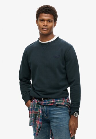 Superdry Sweatshirt 'Essential' in Blue: front