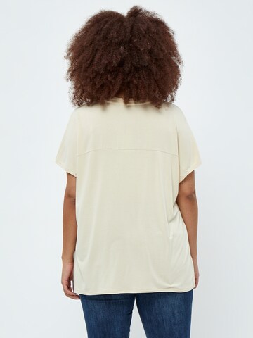 T-shirt 'Rosalinda' Peppercorn en beige