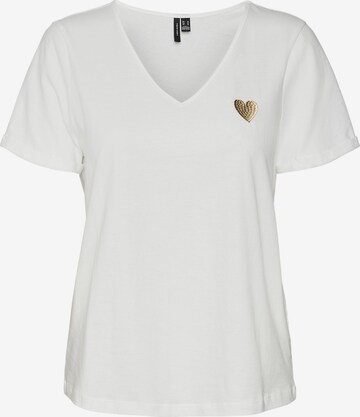 VERO MODA T-shirt 'PRYLA' i vit: framsida