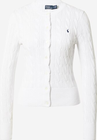 Cardigan Polo Ralph Lauren en blanc : devant