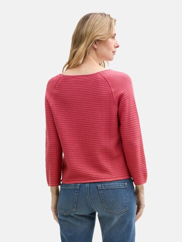 TOM TAILOR Sweater in Red