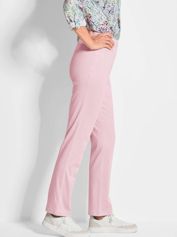 Regular Pantalon 'LOUISA' Goldner en rose