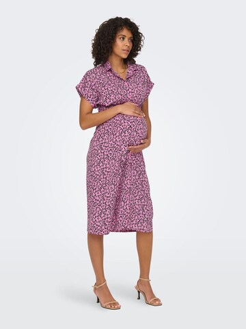 Only Maternity Blusenkleid in Pink