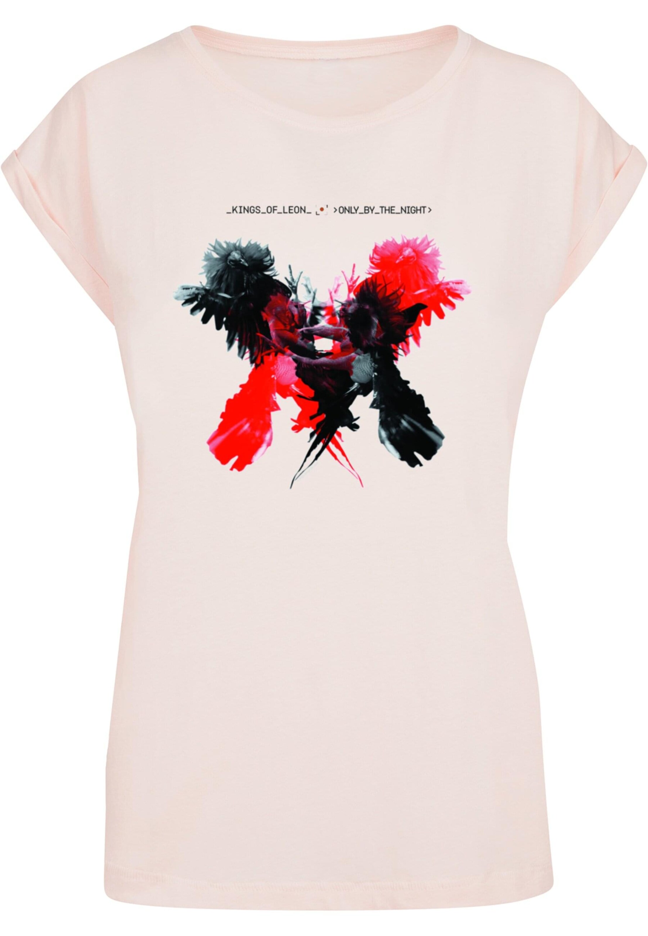 Merchcode Shirt 'Kings Of Leon - OBTN' in Pink: front
