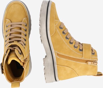 Dockers by Gerli - Botines con cordones en amarillo