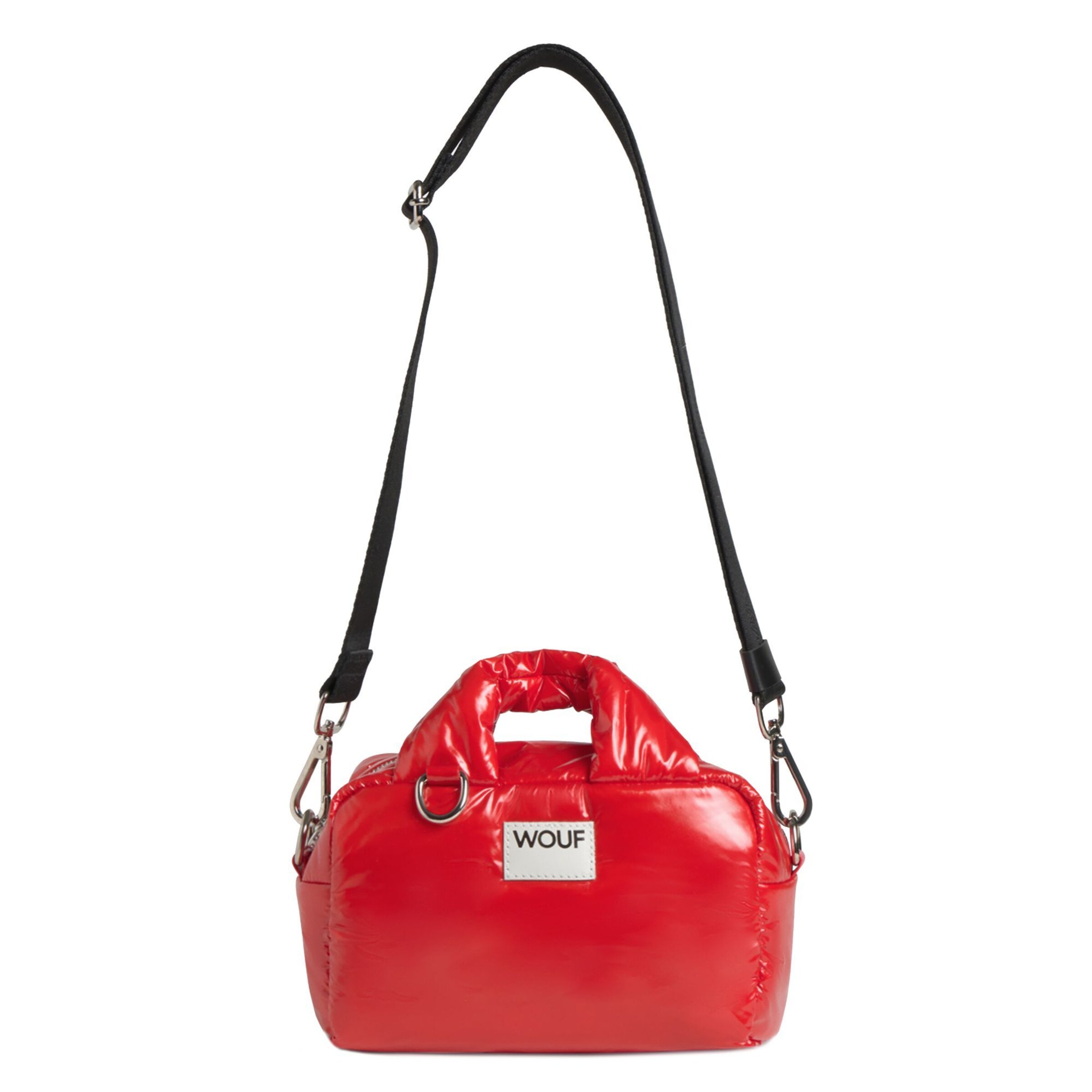 Wouf Handbag 'Glossy' in Red: front