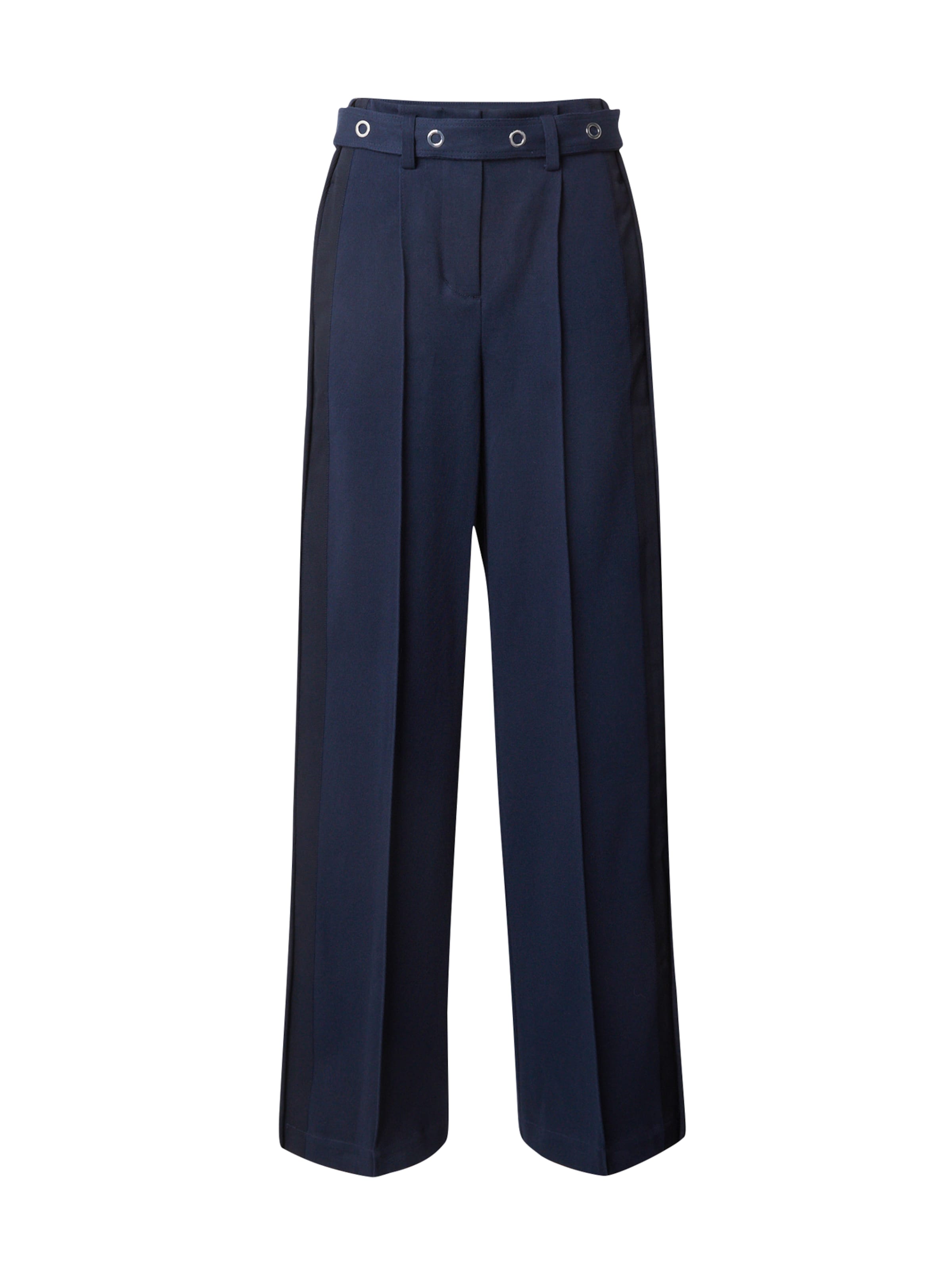 3.1 Phillip Lim Wide leg Pantalon in Blauw: voorkant