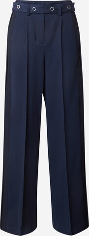 3.1 Phillip Lim Wide leg Trousers with creases in Blue: front