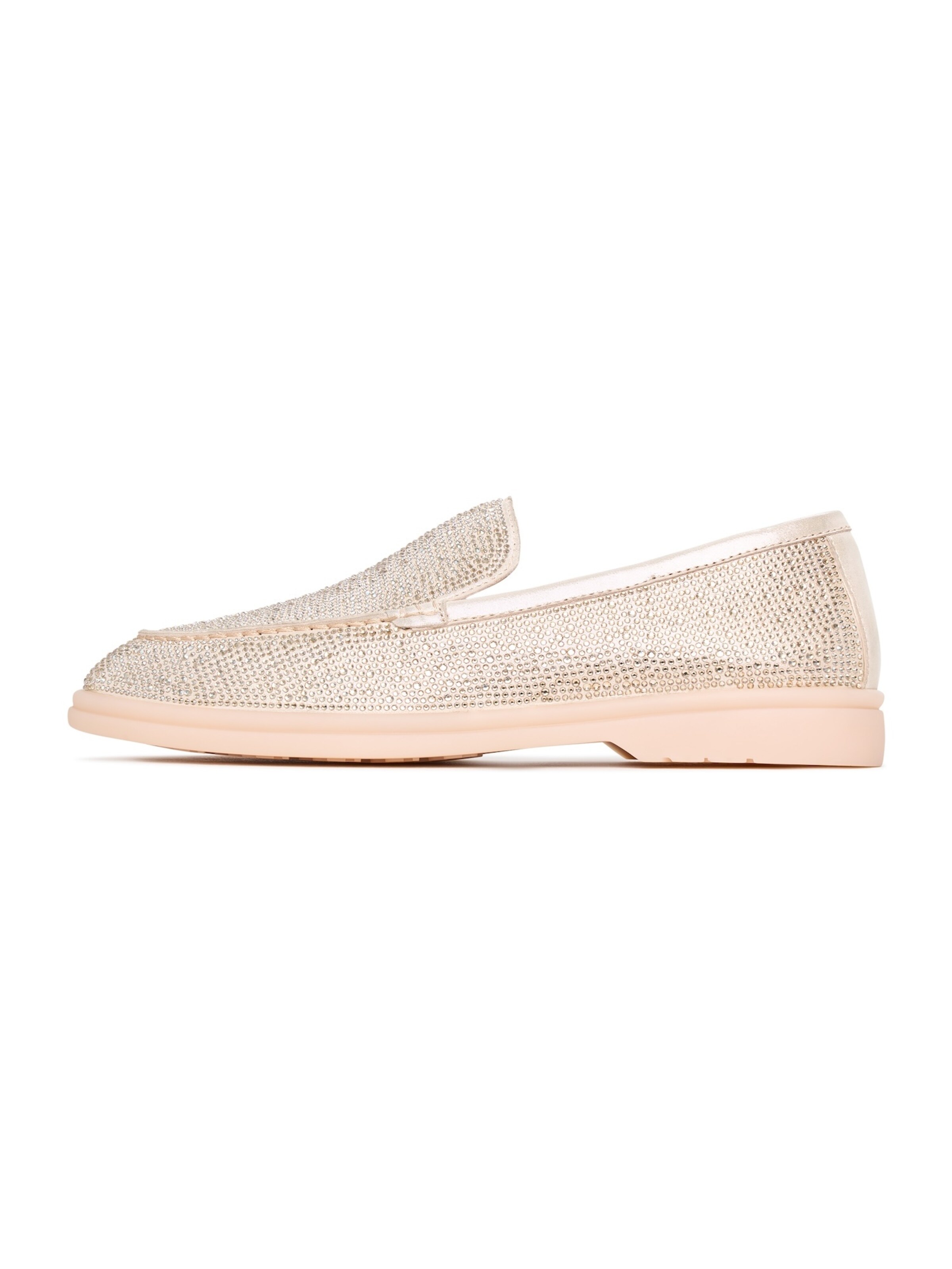 CESARE GASPARI Moccasins in Beige: front
