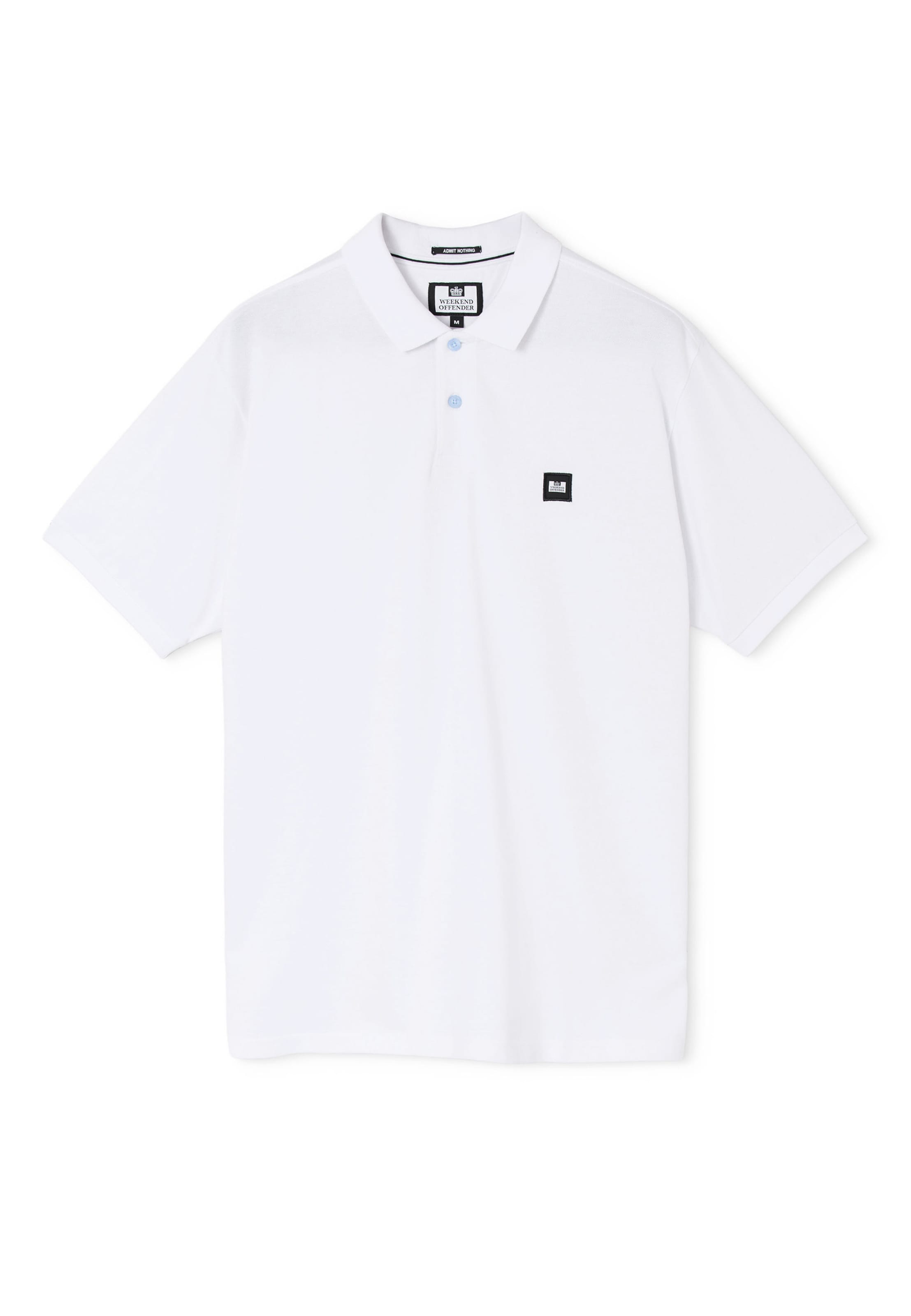 Weekend Offender Poloshirt 'Heathcore' in Weiß: Vorderseite