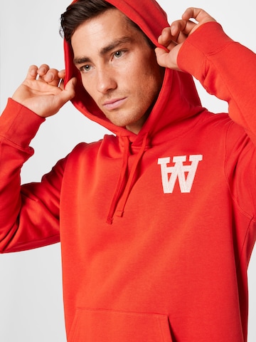 WOOD WOOD Sweatshirt 'Ian AA' in Red