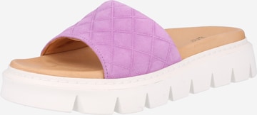 Apple of Eden Mules 'Gia 89' in Purple: front