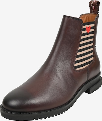 Crickit Chelsea Boots 'Unna' in Braun: Vorderseite