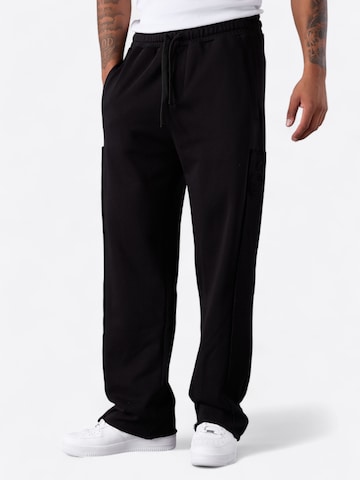 Loosefit Pantalon ESTEEM en noir : devant