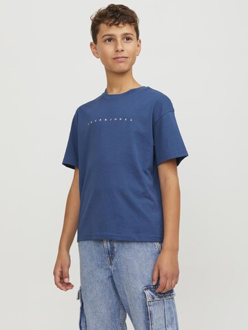 T-Shirt Jack & Jones Junior en bleu : devant