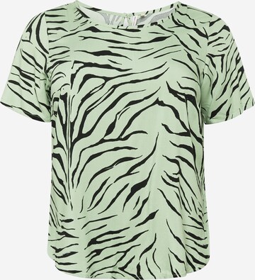 ONLY Carmakoma - Blusa 'LOLLI' en verde: frente