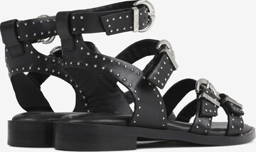 BRONX Sandalen met riem ' Thrill ' in Zwart