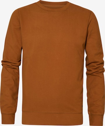 Petrol Industries Sweatshirt 'Weiser' in Bruin: voorkant