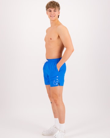 Nike Swim - Calções de banho desportivos em azul