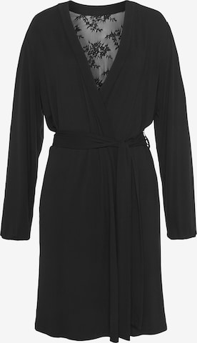 BRUNO BANANI Dressing Gown in Black: front