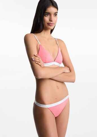 MANGO TEEN Triangel Bikini 'Olga' in Pink: predná strana
