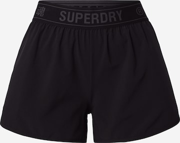 Superdry Workout Pants in Black: front