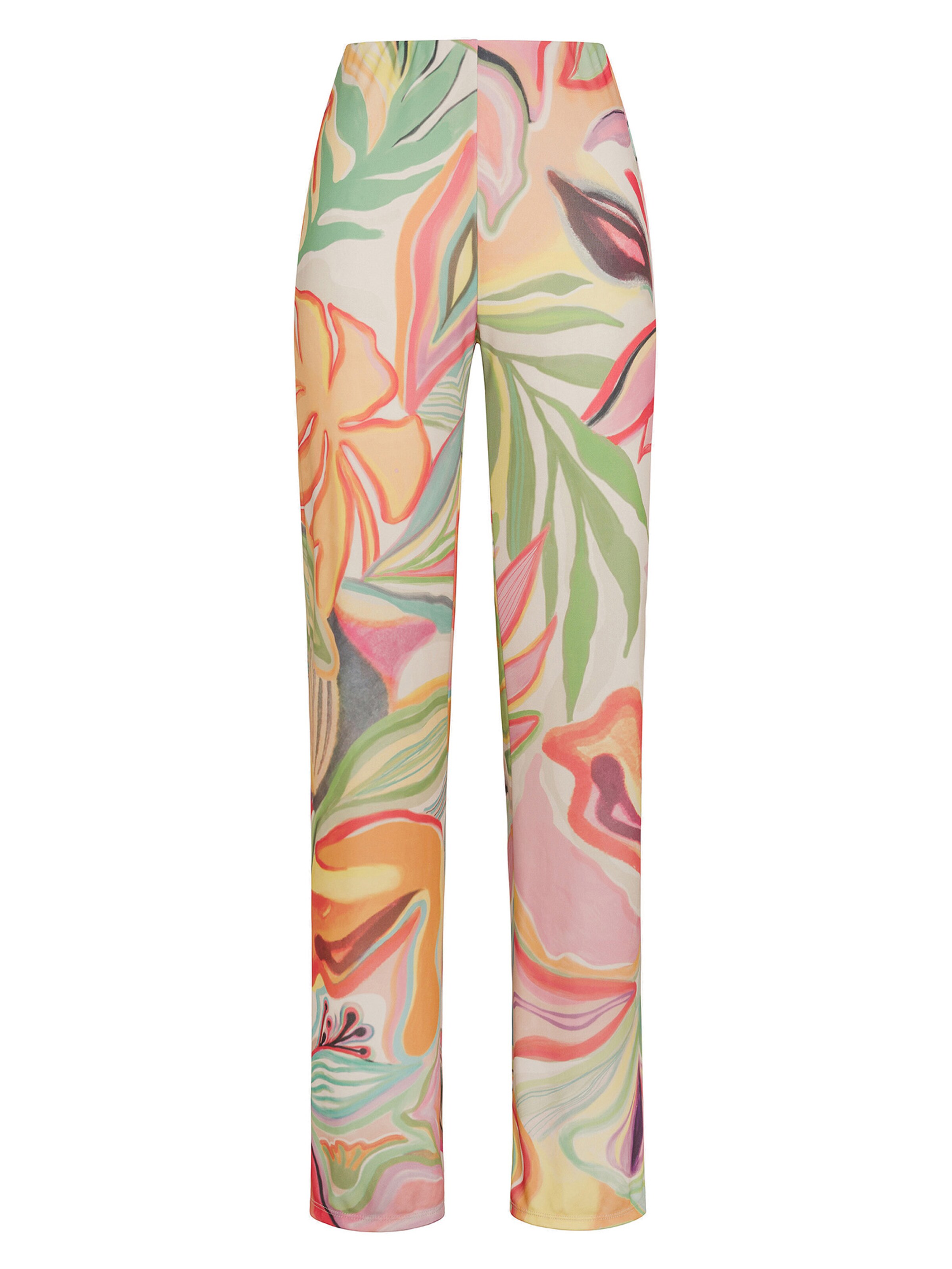 DEHA Flared Sportbroek in Groen: voorkant