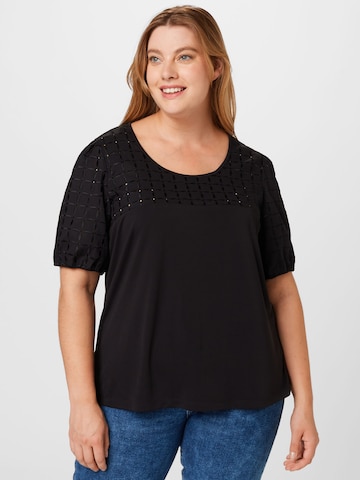 Persona by Marina Rinaldi Shirt 'VASCA' in Black: front