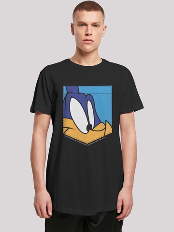 F4NT4STIC T-Shirt 'Looney Tunes Road Runner' in Schwarz: predná strana