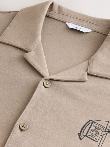 Next Rovný strih Košeľa - Hnedá