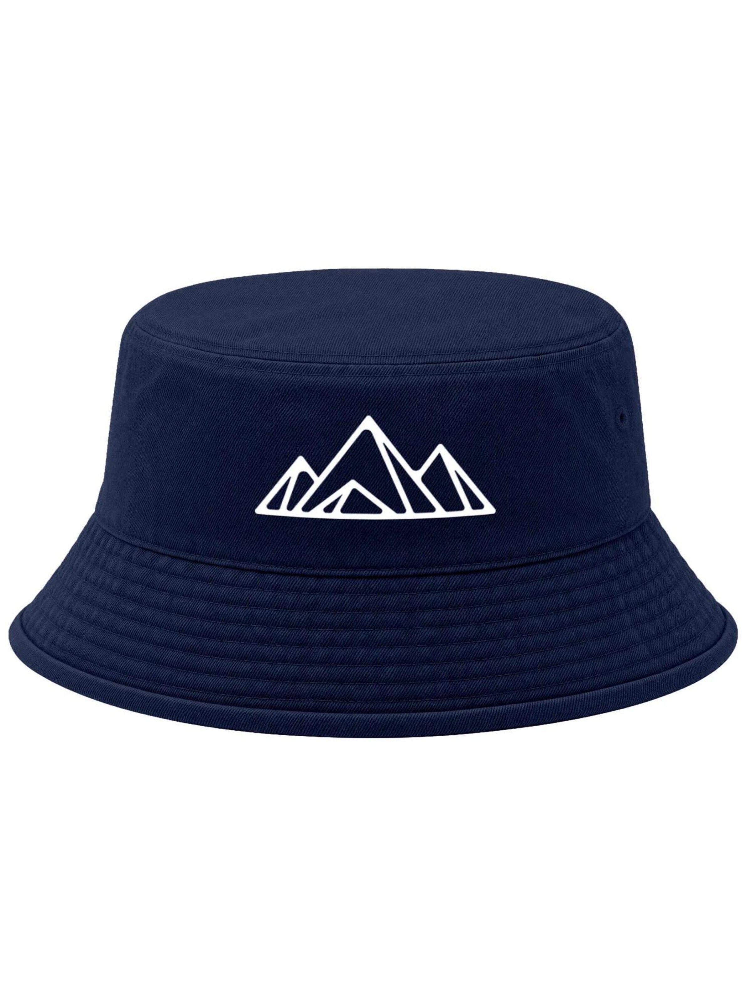 Neverless Hat 'Berg Polygon' in Blue: front