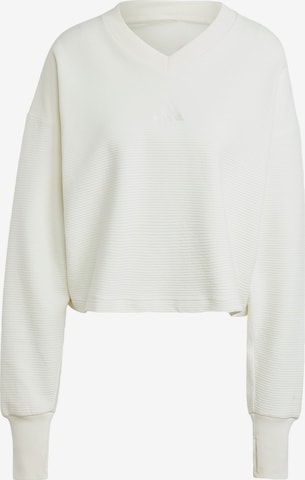 balts ADIDAS SPORTSWEAR Sportiska tipa džemperis 'All Szn': no priekšpuses