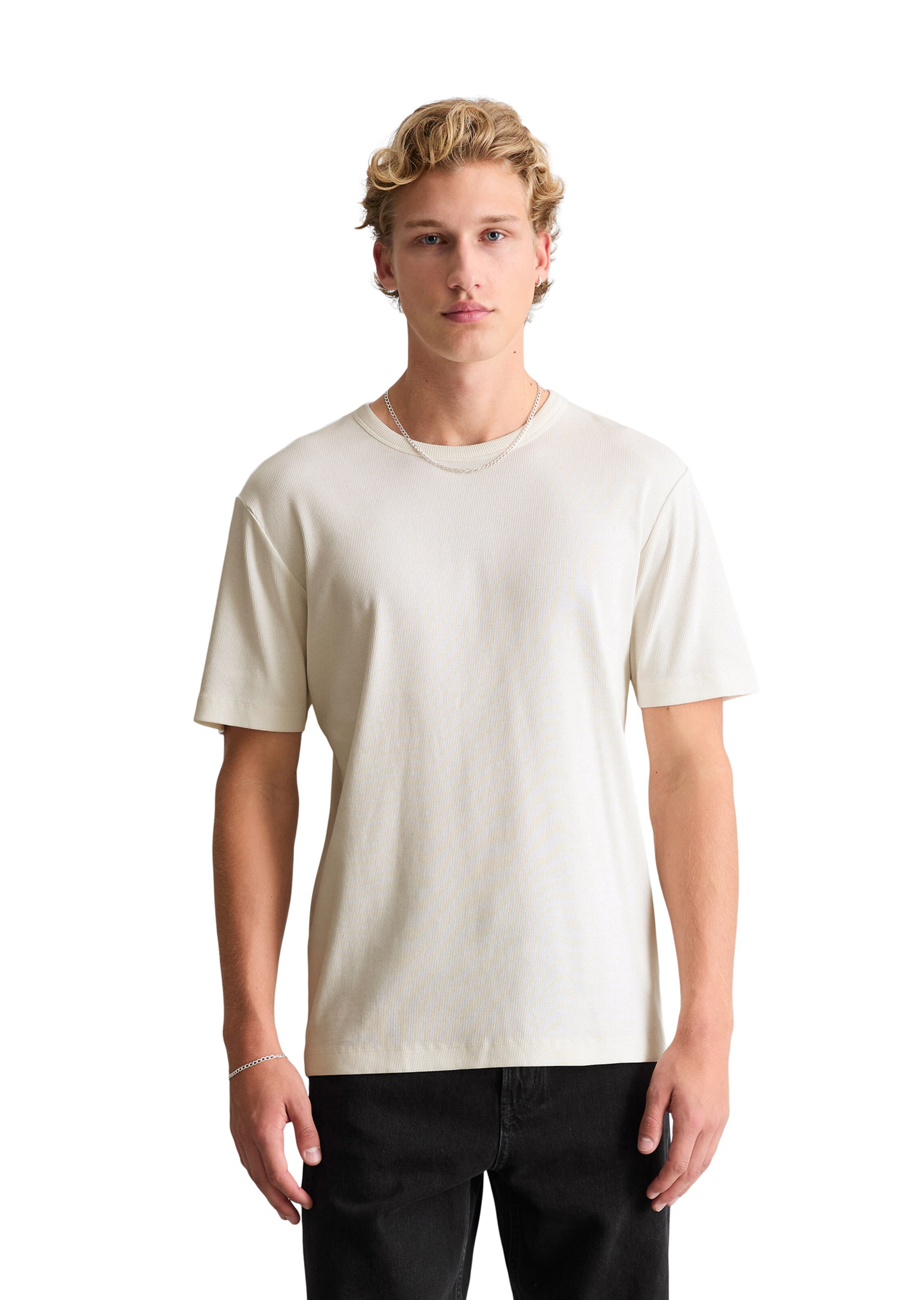 Marc O'Polo DENIM Shirt in Wit: voorkant