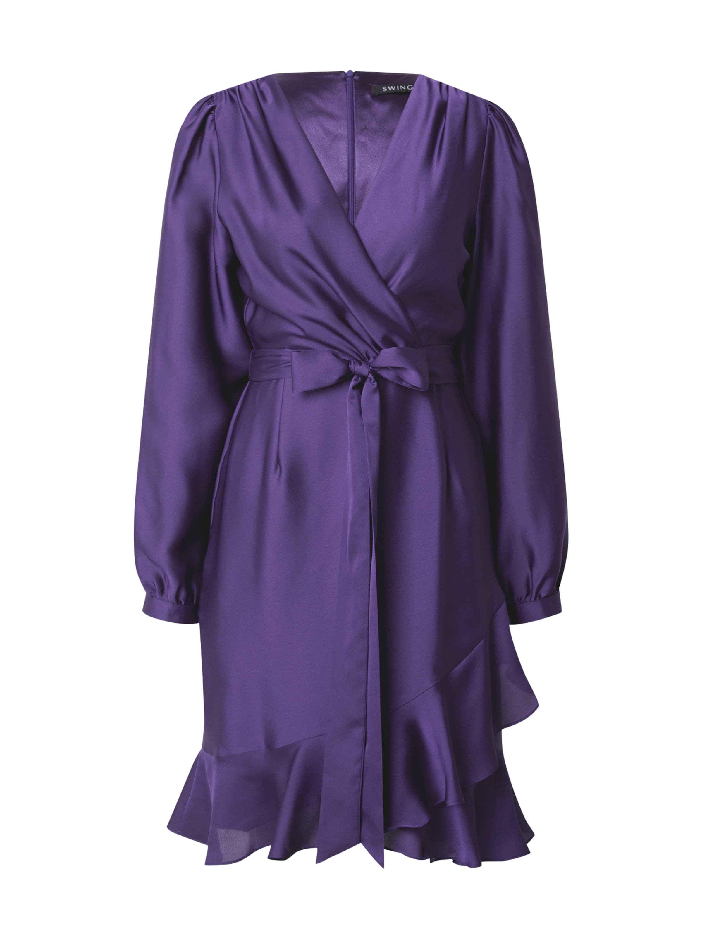 SWING Koktejlové šaty – fialová: přední strana