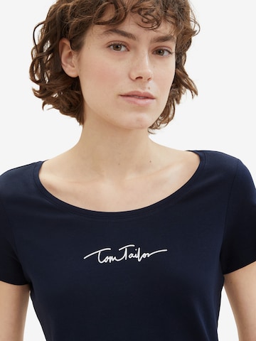 TOM TAILOR T-Shirt in Blau