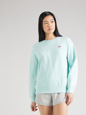 LEVI'S ® Sweatshirt 'Standard Crew' in Green: front