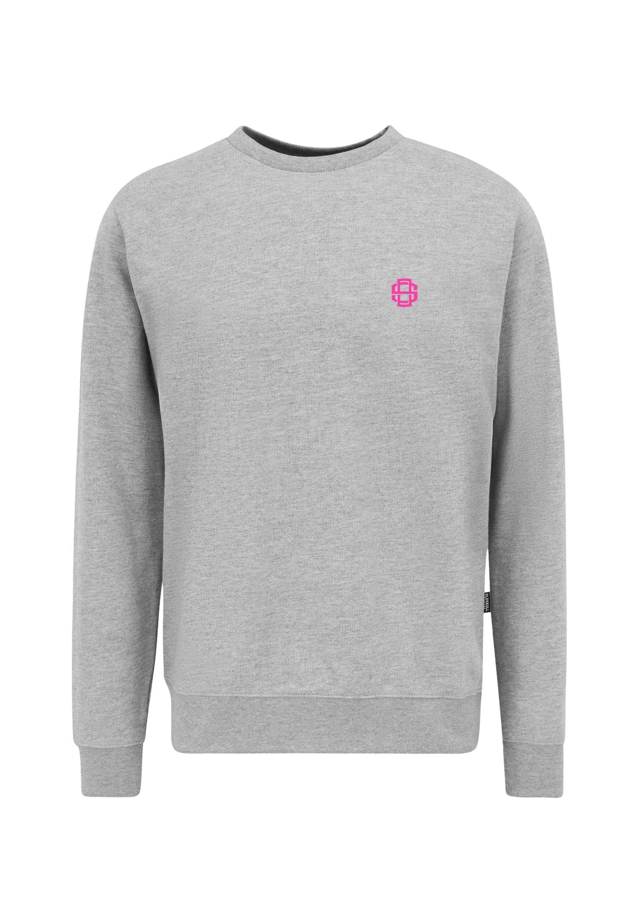 Oldskull Sweatshirt 'Retro Cherry Chaser Logo Graphic' in Grey