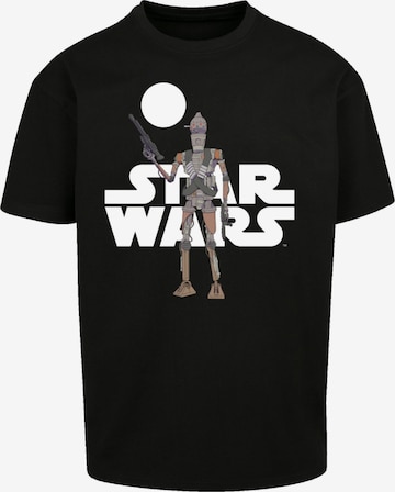 F4NT4STIC T-Shirt 'Star Wars The Mandalorian IG 11 Action Figure' in Schwarz: predná strana