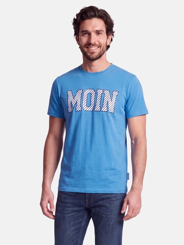 salzhaut T-Shirt 'Diek - Moin' in Blau: Vorderseite