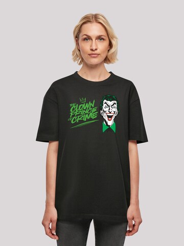 F4NT4STIC Shirt 'DC Comics Batman Joker Clown Prince Of Crime' in Zwart: voorkant