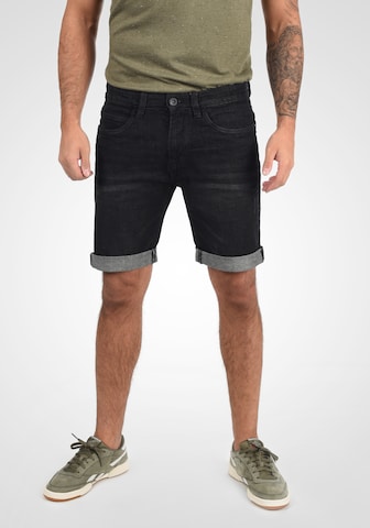 INDICODE JEANS Regular Jeansshorts 'Quentin' in Schwarz: predná strana