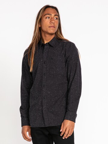 Volcom Regular fit Button Up Shirt 'Date Knight' in Black: front