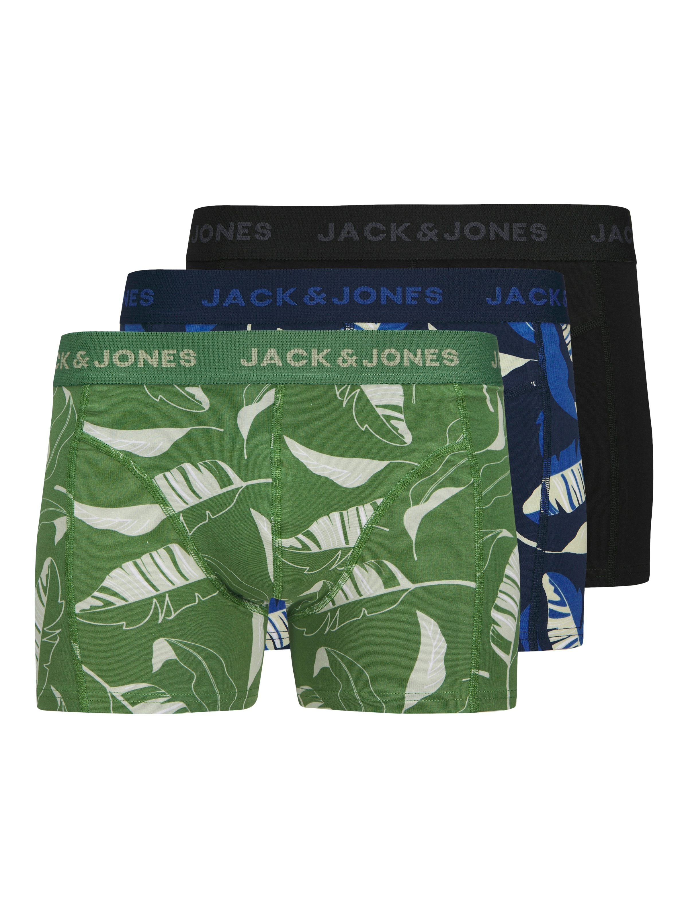 JACK & JONES Bokserki 'JACCABANAS' w kolorze niebieski / zielony / czarnym, Podgląd produktu