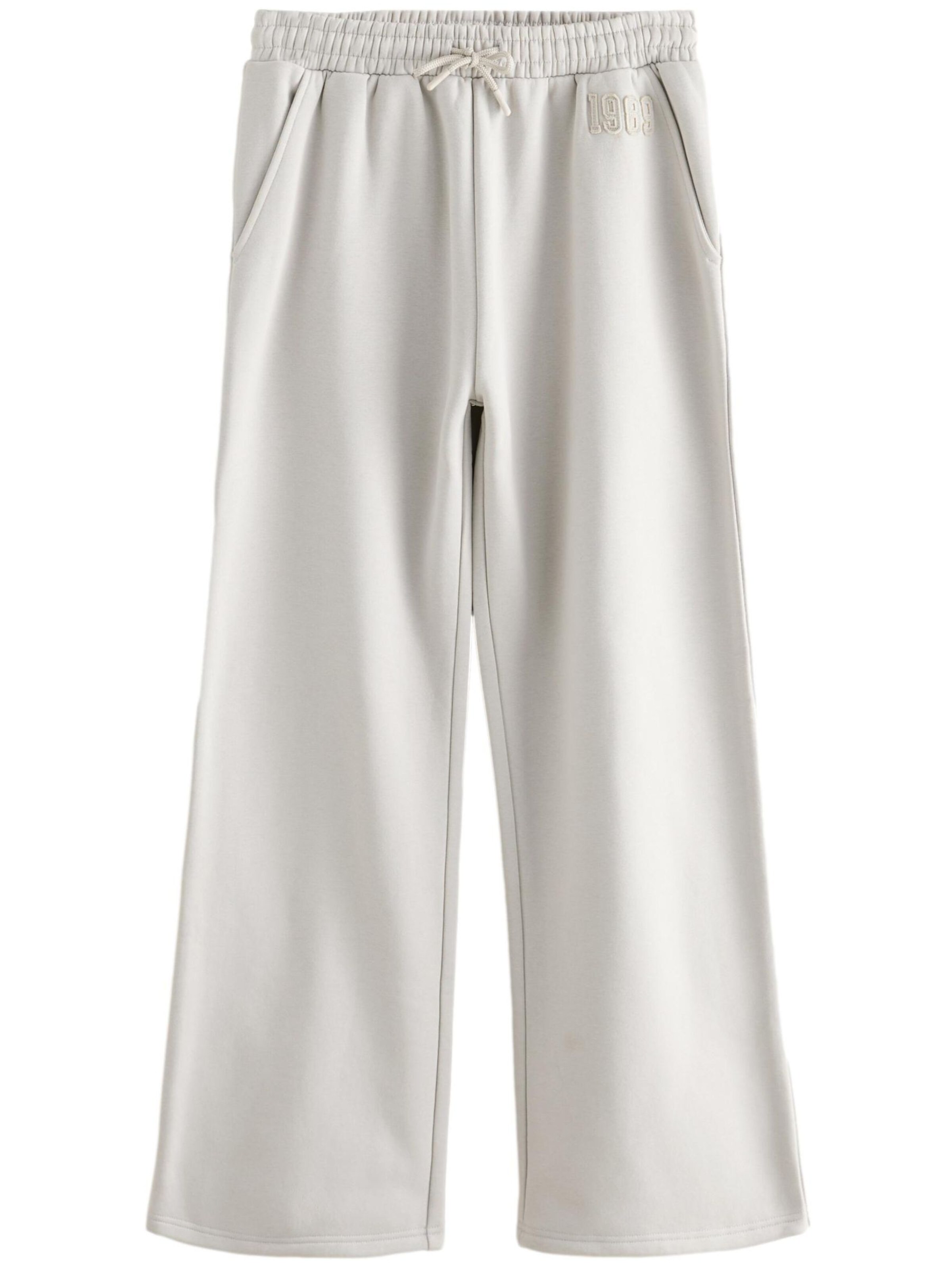 Wide leg Pantaloni de la Next pe gri: față